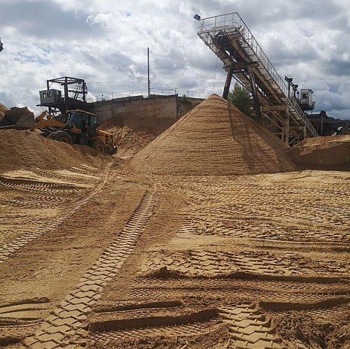 Мытый песок с доставкой минск