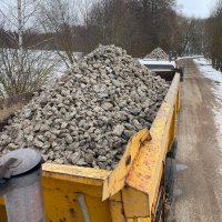 Вторичный щебень бой кирпича фр. 20-40 с доставкой минск