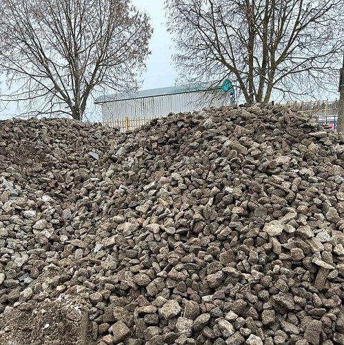 Вторичный щебень бой бетона фр. 40-80 с доставкой минск